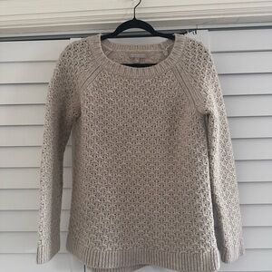 Banana Republic Textured Knit Sweater in Beige